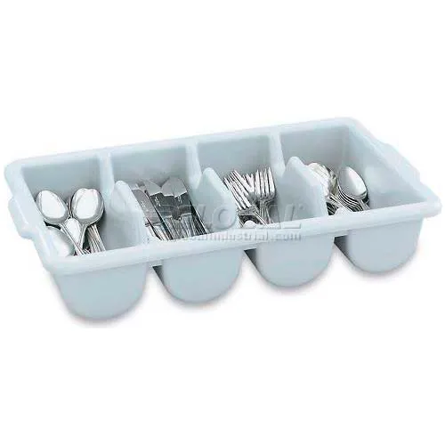 Vollrath® Traex Cutlery Box, 52651, Polyethylene, Gray - Pkg Qty 12