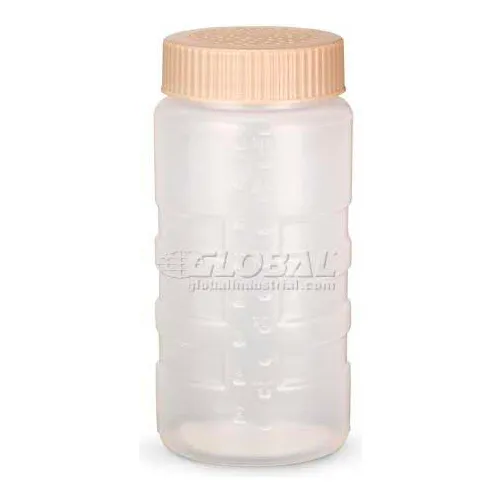 Vollrath® Traex Dripcut Dredges & Caps, 4961-1332, Medium, Clear Dredge W/ Beige Lid - Pkg Qty 12