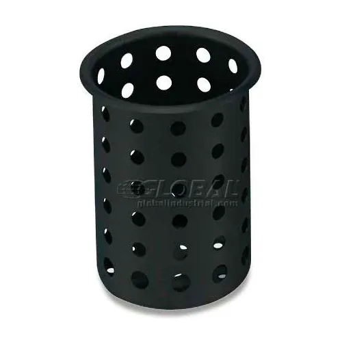 Vollrath® Traex Plastic Flatware Cylinder Storage System, 52633, 3-3/4" Diameter, Black - Pkg Qty 12