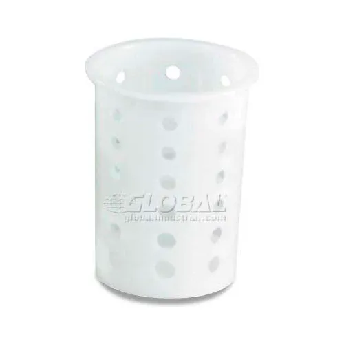 Vollrath® Traex Plastic Flatware Cylinder Storage System, 52643, 3-3/4" Diameter, White - Pkg Qty 12