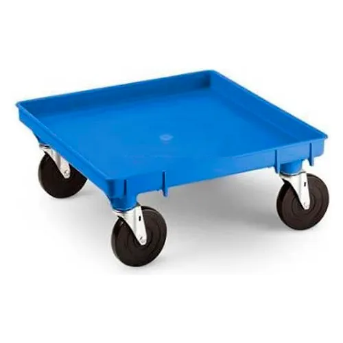 Vollrath® Traex Rack Dolly Base, 1697-44, Blue, 450 Lb. Capacity, 21" X 21"