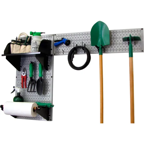 Wall Control Pegboard Garden Tool Board Organizer, Gray/Black, 48" X 32" X 9"