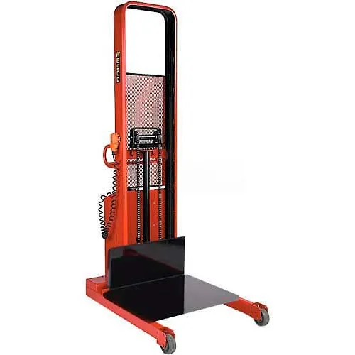 Wesco® Battery Powered Lift Truck 261090 2000 Lb. Cap. 80"H 24" x 27" Platform