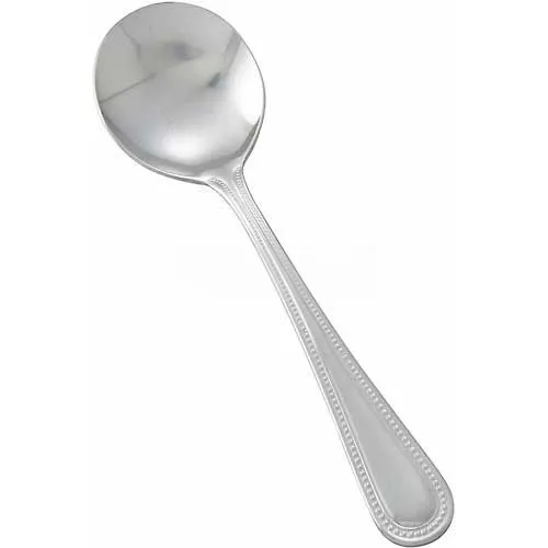 Winco 0005-04 Dots Bouillon Spoon, 12/Pack