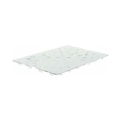 WinCo® Drain Shelf For PFSF Series, 26"L x 18"W x 15/16"H, Clear - Pkg Qty 12
