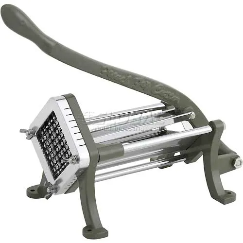 Winco FFC-375 French Fry Cutter, 3/8" Cut, Aluminum Base, Iron Handle