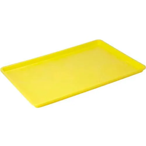 Winco FFT-1826YL Plastic Sheet Tray - Pkg Qty 6