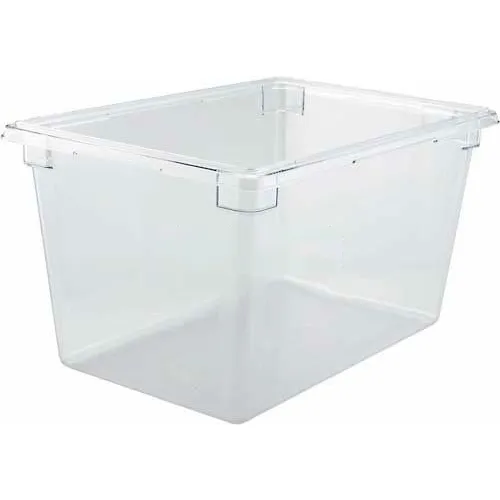 WinCo® Food Storage Box , 26"L x 18"W x 15"H, Clear - Pkg Qty 3
