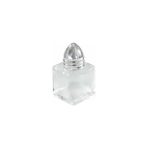 Winco G-100 Square Shakers W/ Chrome Plated Tops, 12/Pack