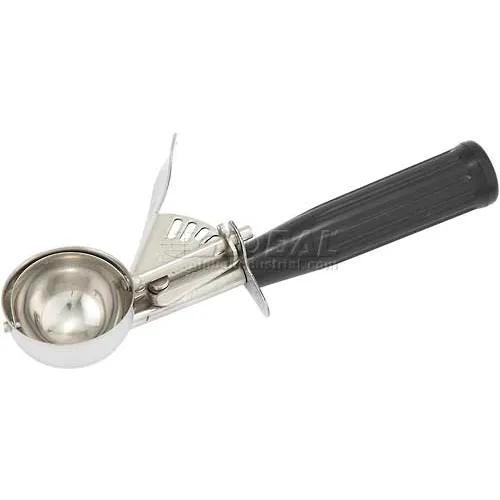 Winco ICD-30 Ice Cream Disher W/ Plastic Handle, Size #30, Black - Pkg Qty 10