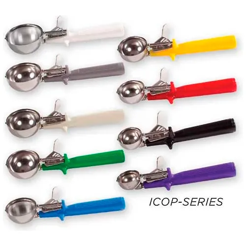 Winco ICOP-20 Disher W/ Single Piece Handle, Size #20, Yellow - Pkg Qty 10
