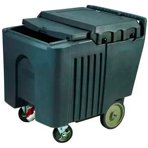 Winco IIC-29 - Ice Caddy, Sliding Cover, Polyethylene, 125 Lbs. Capaciity