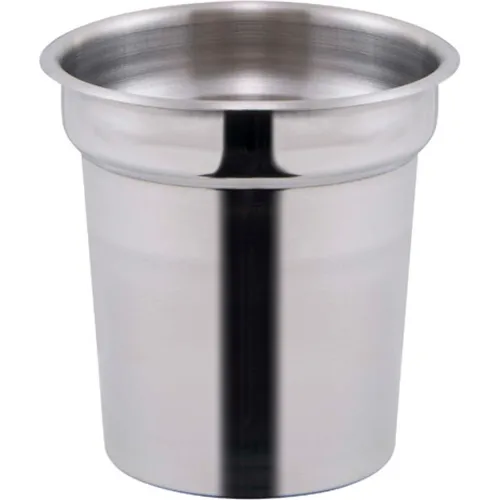 Winco INS-4.0 Inset, 4Qt, Stainless Steel - Pkg Qty 6