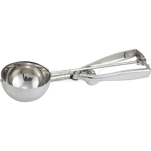 Winco ISS-60 Disher/Portioner, 9/16 oz, Stainless Steel - Pkg Qty 12