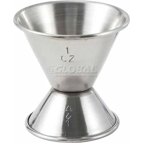 Winco J-1 Jiggers Steel, 1/2 Oz. x 1 Oz. - Pkg Qty 12