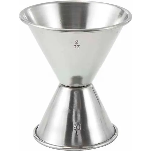 Winco J-5 Jiggers Steel, 1 Oz. x 2 Oz. - Pkg Qty 12