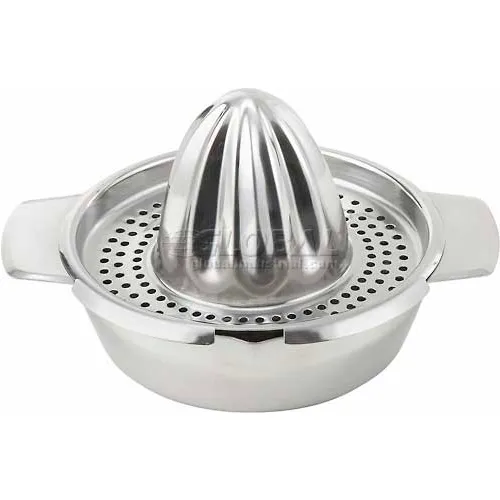 Winco JC-4 Hand Juice Squeezer, 4"D, Stainless Steel - Pkg Qty 24