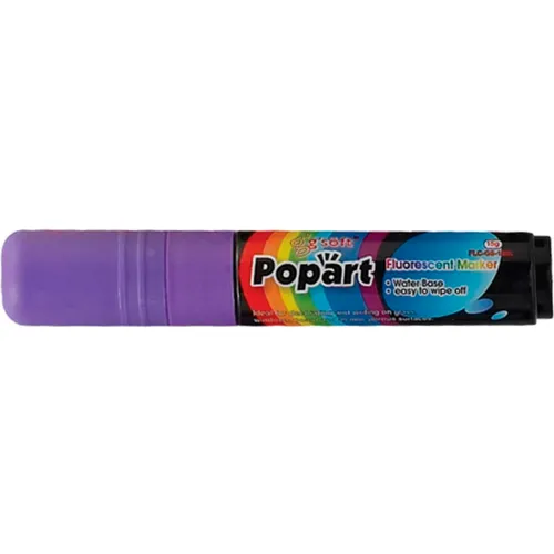 Winco MBPM-U Deluxe Plus Neon Marker, Purple - Pkg Qty 12