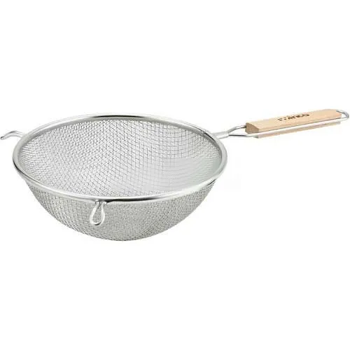 Winco MS3A-8D Double Fine Mesh, 8" Diameter, Stainless Steel - Pkg Qty 12