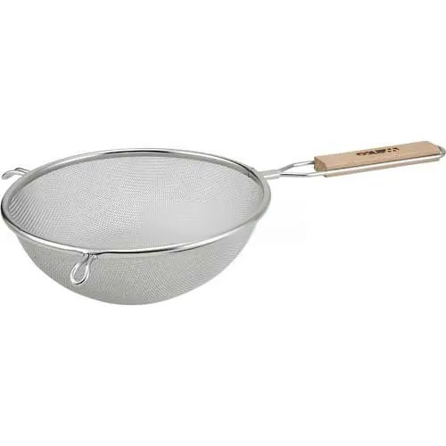 Winco MS3A-8S Single Fine Mesh, 8" Diameter, Stainless Steel - Pkg Qty 12