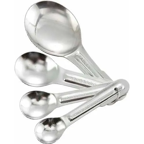 Winco MSP-4P 4-Piece Measuring Spoon Set, Stainless Steel - Pkg Qty 24