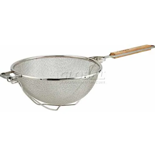 Winco MST-10RB Fine Mesh, 10-1/2" Diameter, Stainless Steel - Pkg Qty 12