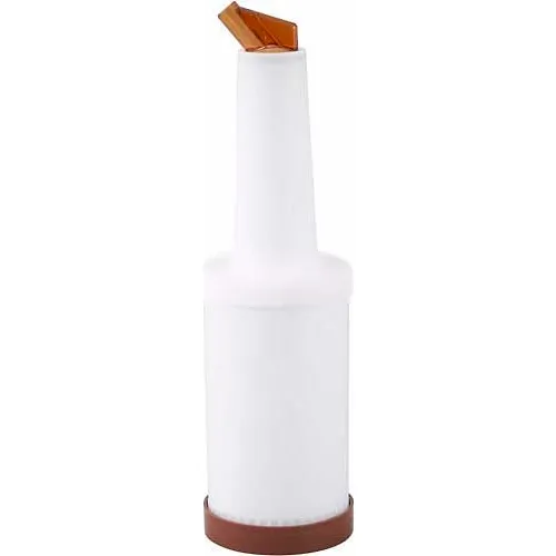 Winco PPB-1B Pour W/Brown Spout & Lid, 1 Qt. - Pkg Qty 12