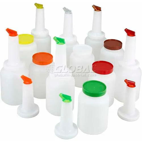 Winco PPB-2MX Pour, 2 Qt., 12 per Case, 2 of Each Color