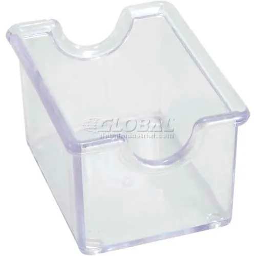 Winco PPH-1C Sugar Packet Holders, 3-1/2"L, 2-1/2"W, 2"H, Clear, Plastic, 12/Pack