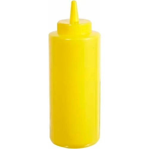 Winco PSB-12Y Squeeze Bottles, 12 oz - Pkg Qty 12