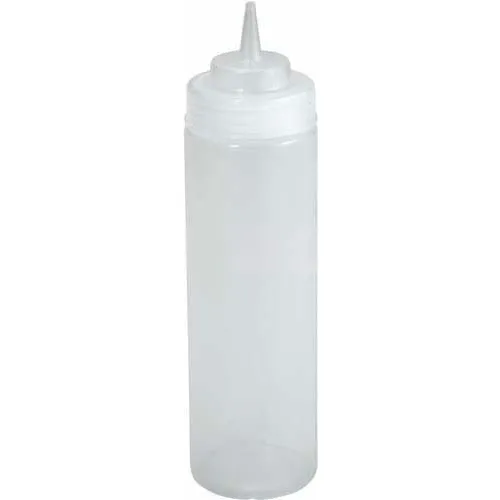 Winco PSW-12R Wide Mouth Squeeze Bottles, 12 oz - Pkg Qty 12
