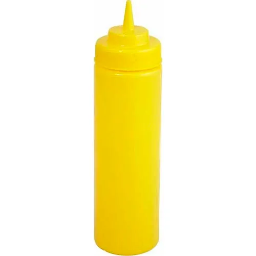 Winco PSW-32R Wide Mouth Squeeze Bottles, 32 oz - Pkg Qty 6