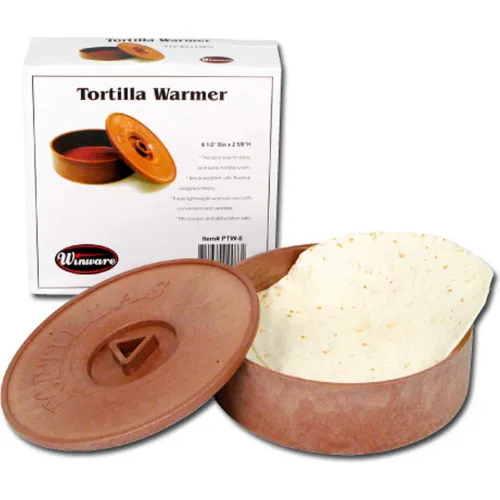 Winco PTW-8 Tortilla Warmer, 8-1/2"D - Pkg Qty 12