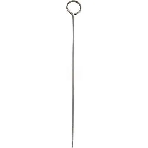Winco SKO-10 Steel Skewers W/ Oval Ring, 10"L, 12 per Pack, 5 Packs per Case