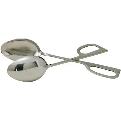 Winco ST-2 Salad Tong W/ Double Spoon - Pkg Qty 6