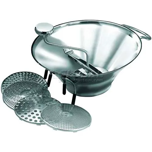 Winco SVM-12 Food Mill, 5 Qt. 5 Graters