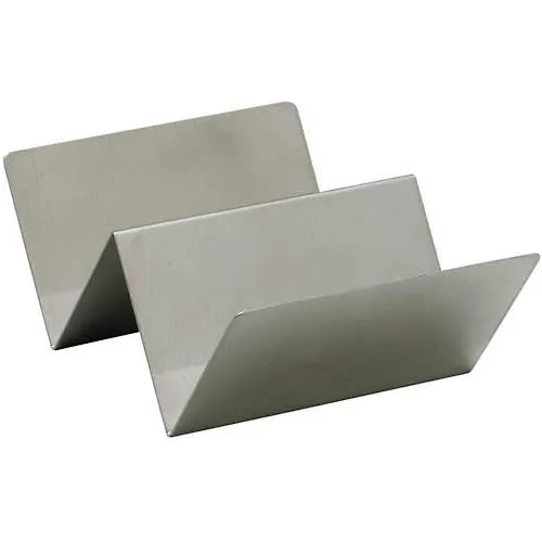 Winco TCHS-12 Taco Holder, 1-2 Compartments, Stainless Steel - Pkg Qty 12