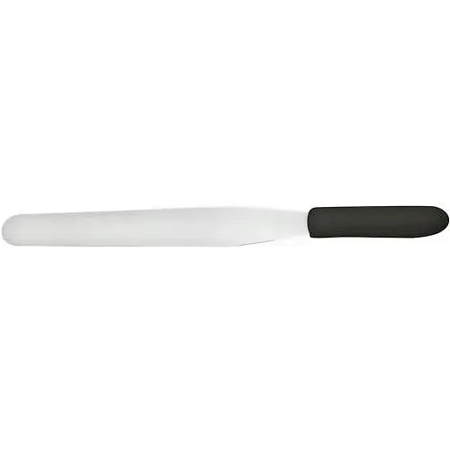 Winco TKPS-9 Bakery Spatulas, 9-1/2"L Blade, Black Polypropylene Handle - Pkg Qty 24