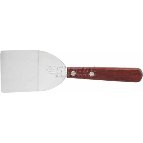 Winco TN32 Blade Flexible Turner, 3-1/4"L Blade Flexible Turner, 2-1/4"W, Wooden Handle - Pkg Qty 24