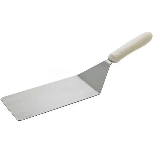 Winco TWP-42 Turner, 4"L Blade, 8"W, White Polypropylene Handle - Pkg Qty 12