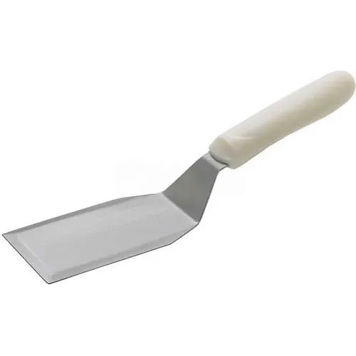 Winco TWP-61 Hamburger Turner, 6"L Blade, 3"W, White Polypropylene Handle - Pkg Qty 12