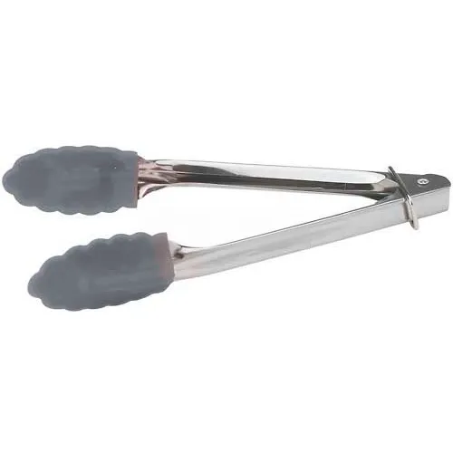 Winco UT-7K Utility tong W/ Rubber head, Rubber head, 7"L, Black - Pkg Qty 24