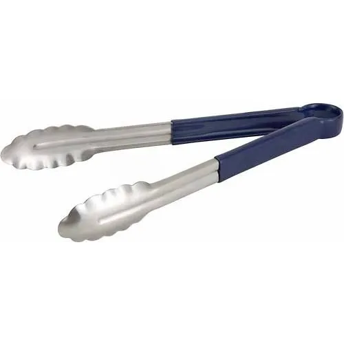 Winco UT-9HP-B Utility Tong Cold Food Service, Cold Food Service, 9"L, Blue - Pkg Qty 12