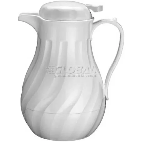 Winco VSW-64K Insulated Beverage Server, 64 oz, Swirl Design