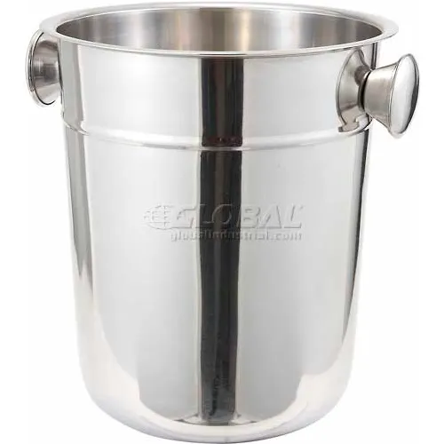 Winco WB-8 Wine Bucket, 8 Qt, Stainless Steel - Pkg Qty 6