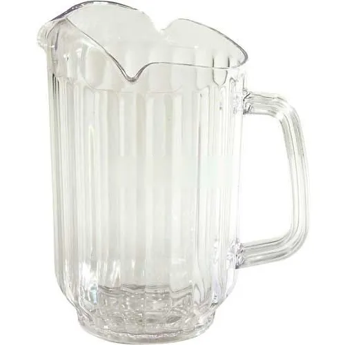 Winco WPCT-60C 3 Spout Water Pitcher, Polycarbonate - Pkg Qty 12