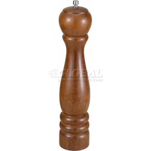 Winco WPM-12 Wooden Pepper Mill - Pkg Qty 3