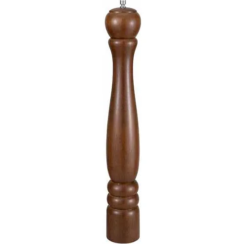 Winco WPM-18 Wooden Pepper Mill - Pkg Qty 12